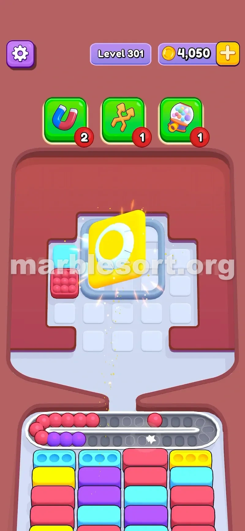 A yellow Color Panel mid-level