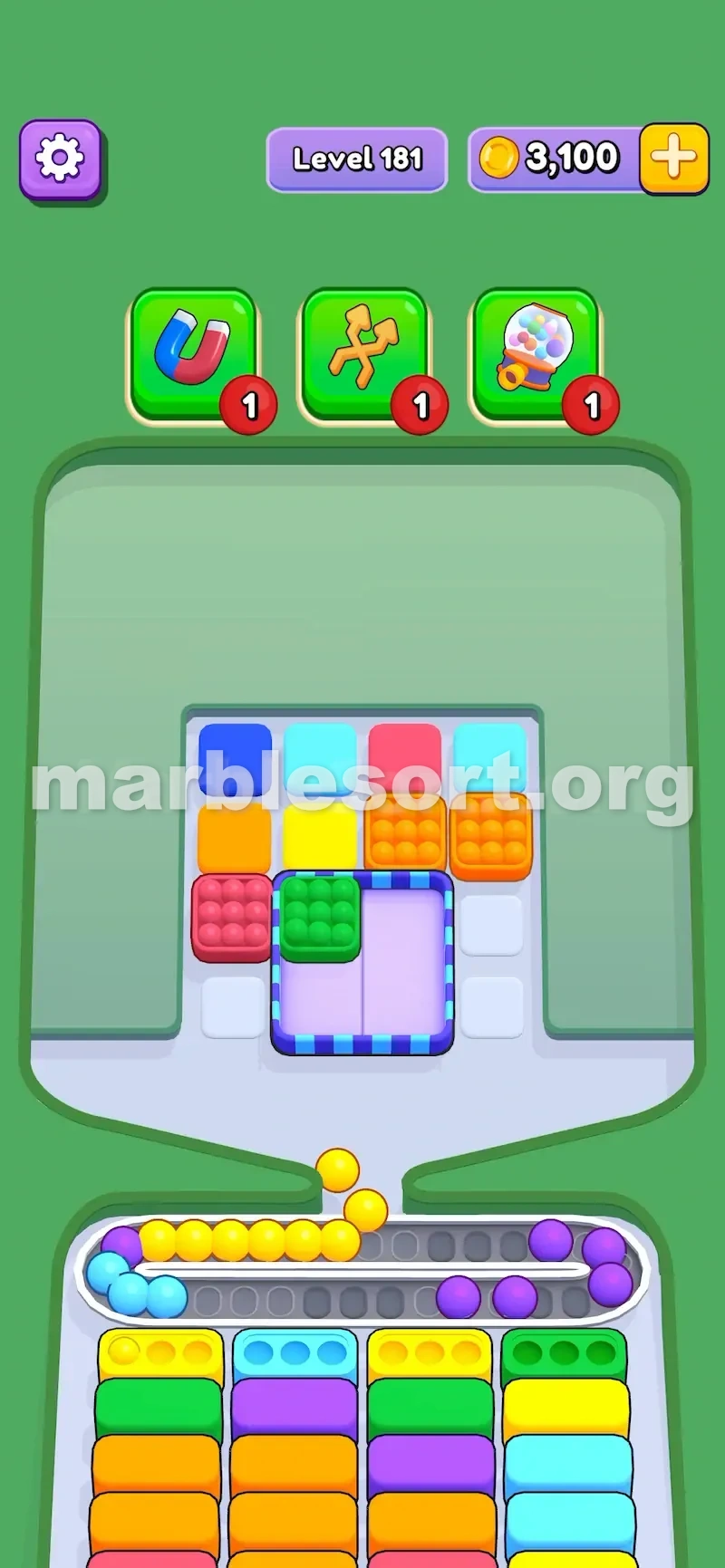 Hold one box back
