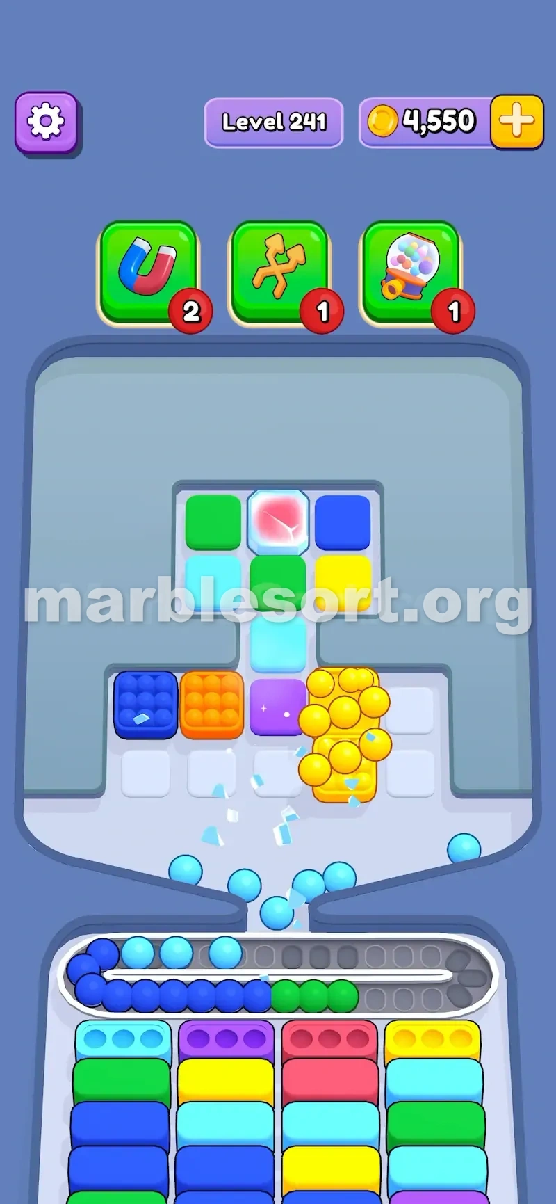 Ice Box next to other blockers