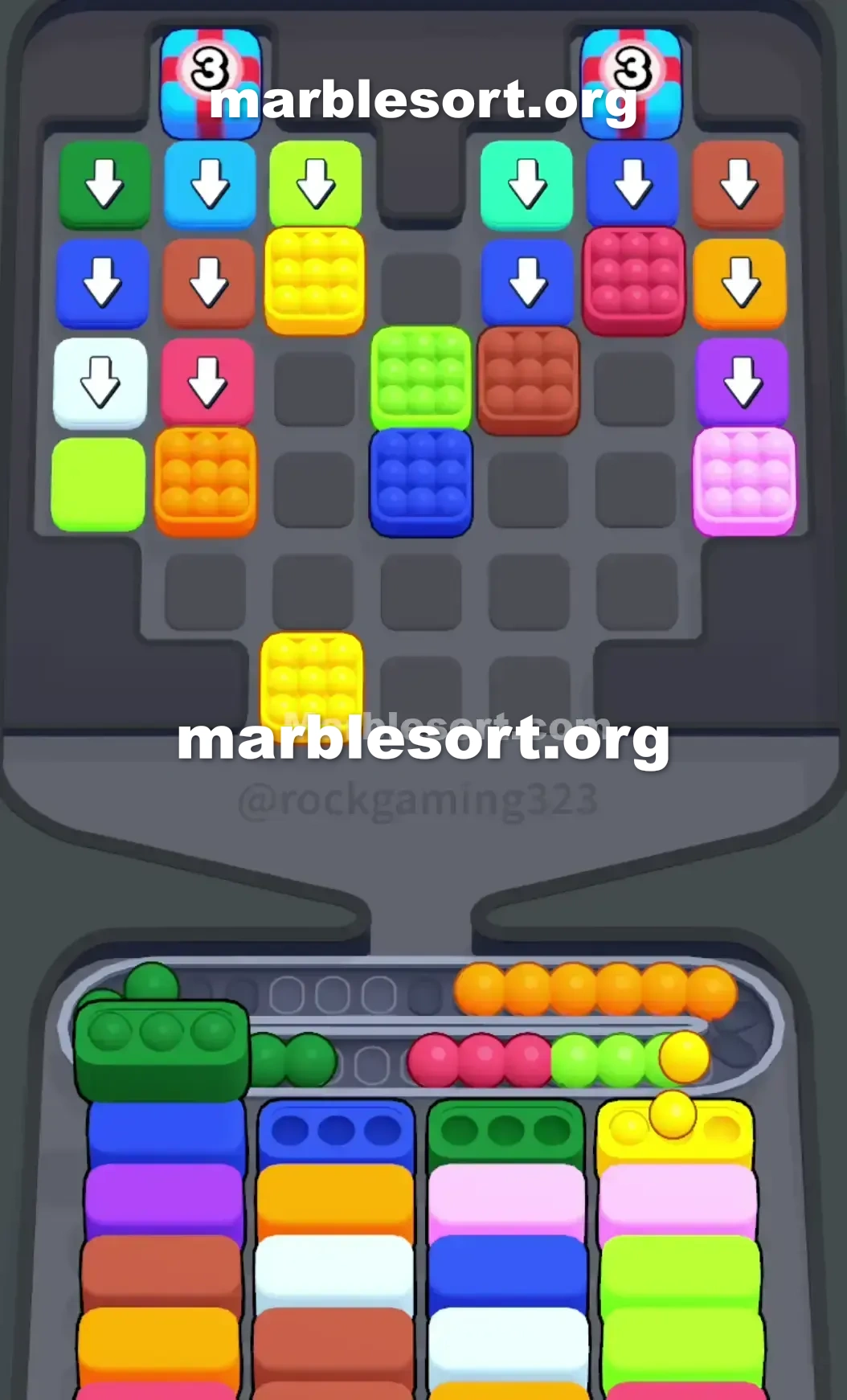 Marble Sort Level 110 screenshot 2