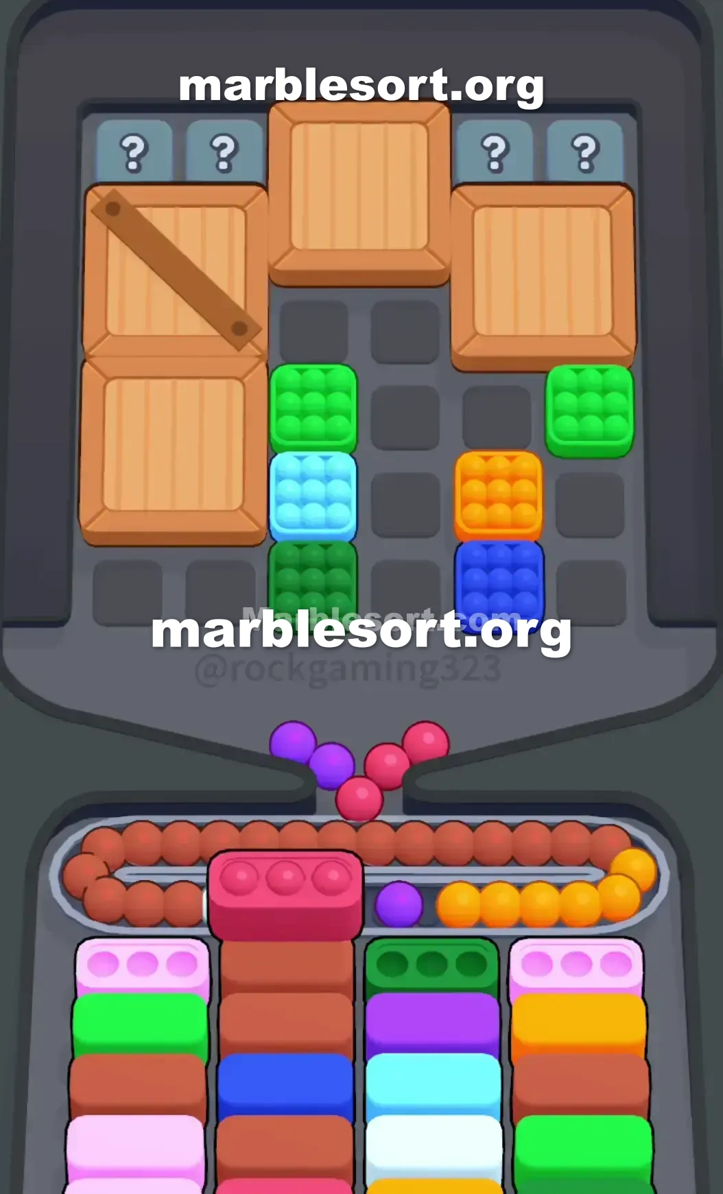 Marble Sort Level 124 screenshot 2