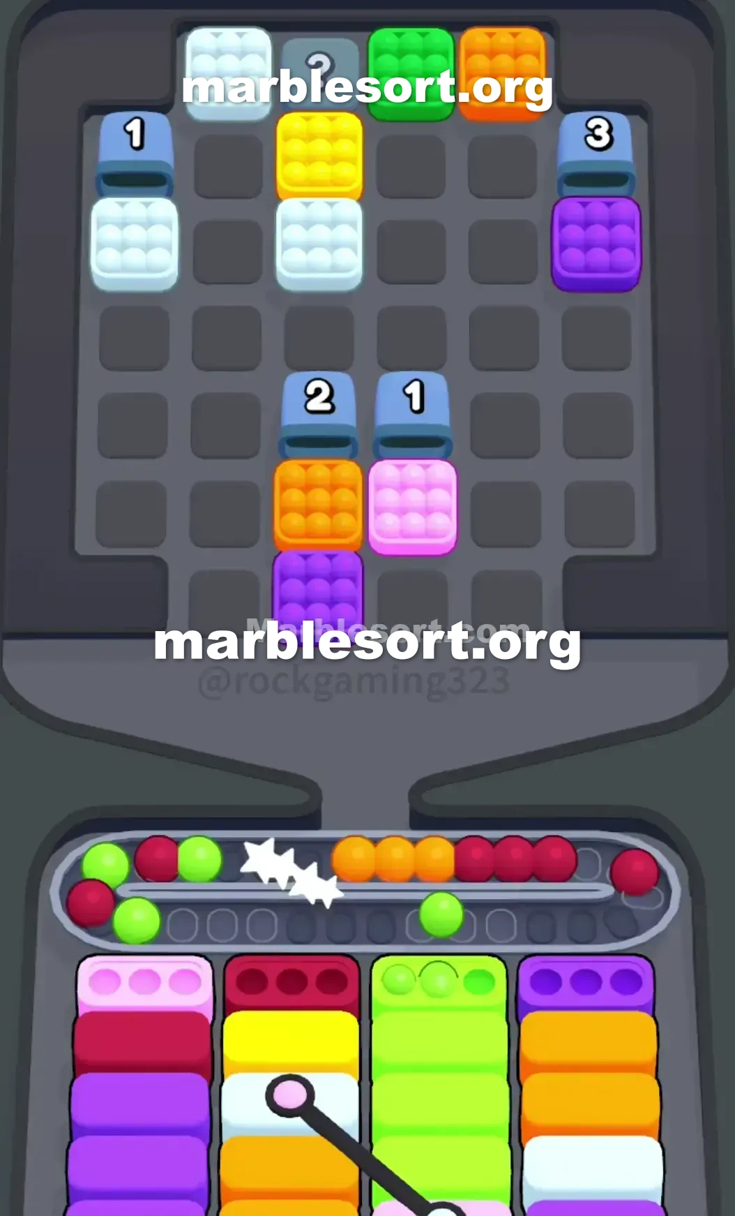 Marble Sort Level 127 screenshot 3