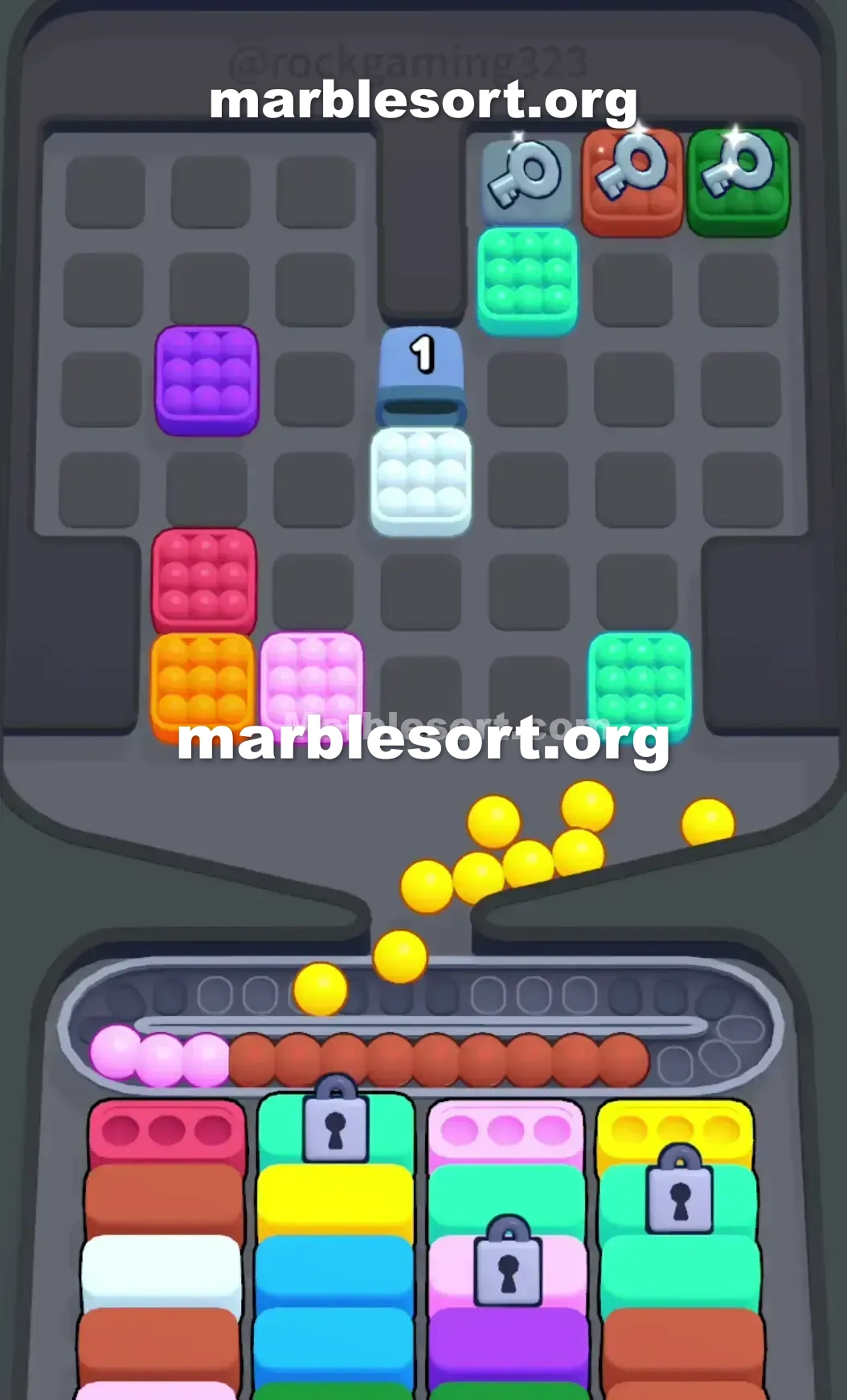 Marble Sort Level 147 screenshot 3