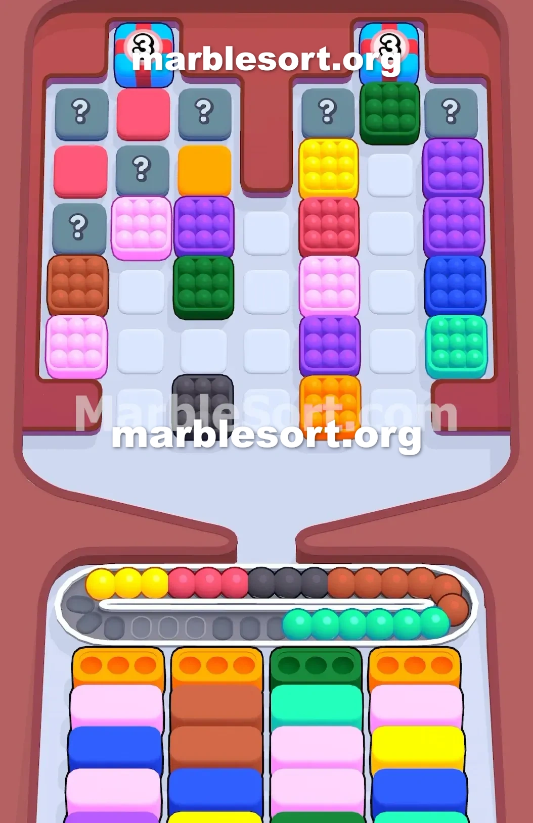 Marble Sort Level 153 screenshot 2