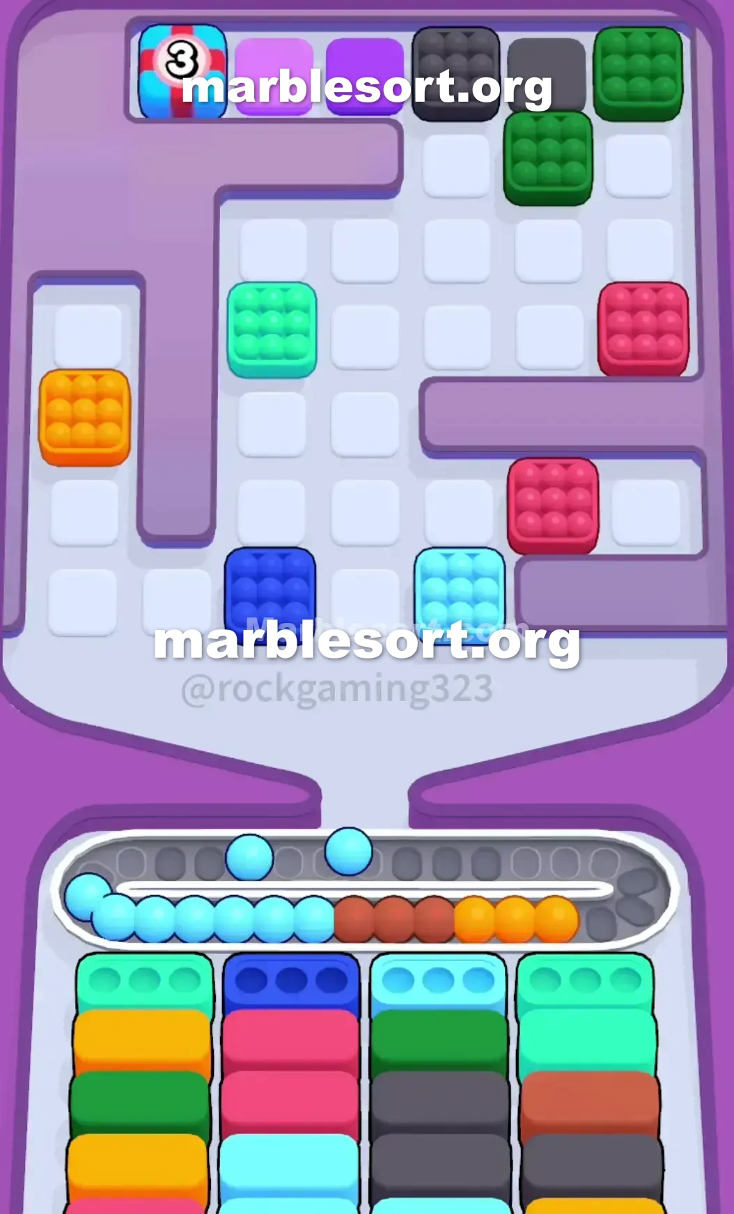 Marble Sort Level 169 screenshot 3