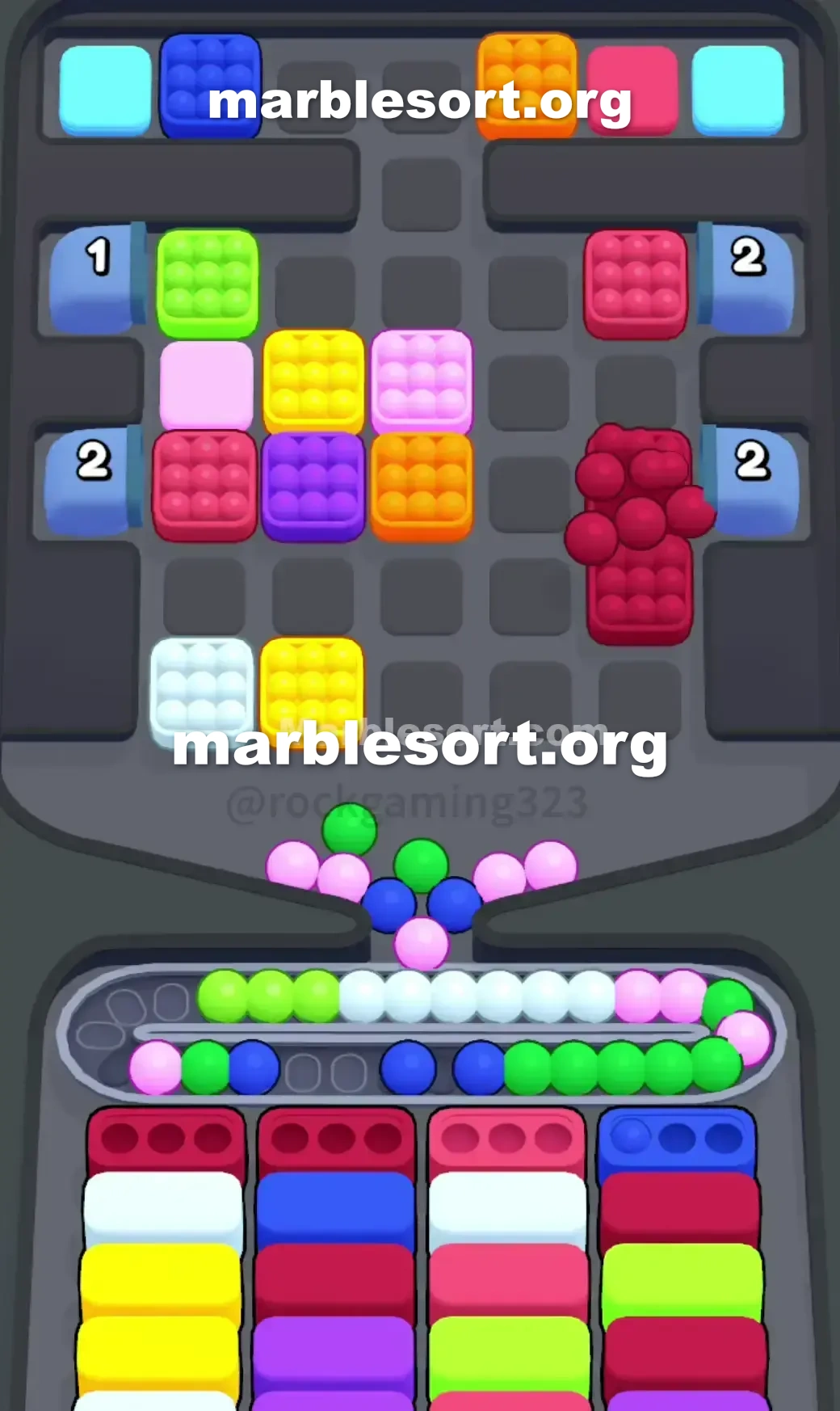 Marble Sort Level 187 screenshot 2