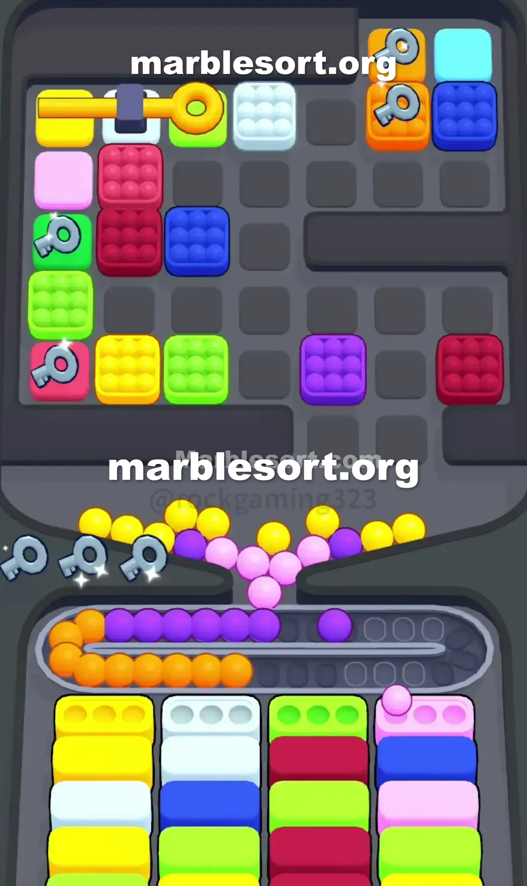 Marble Sort Level 197 screenshot 2
