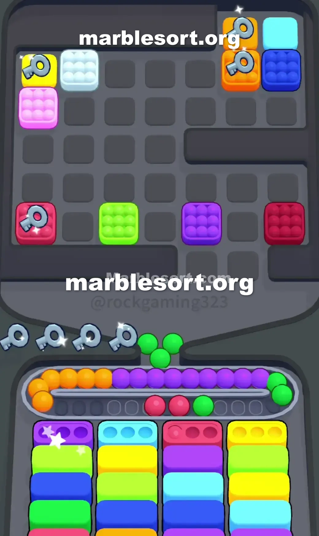 Marble Sort Level 197 screenshot 3