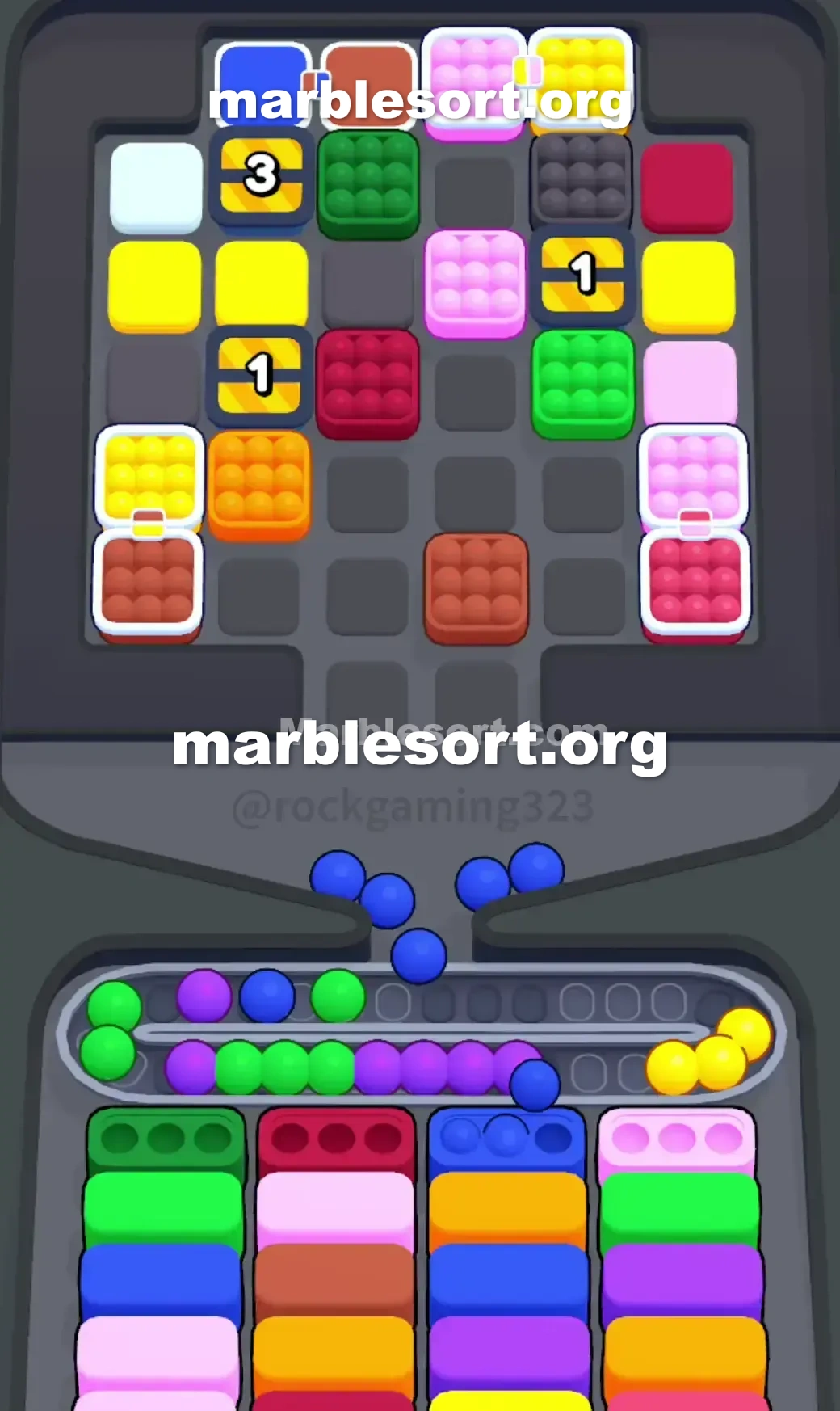 Marble Sort Level 207 screenshot 2