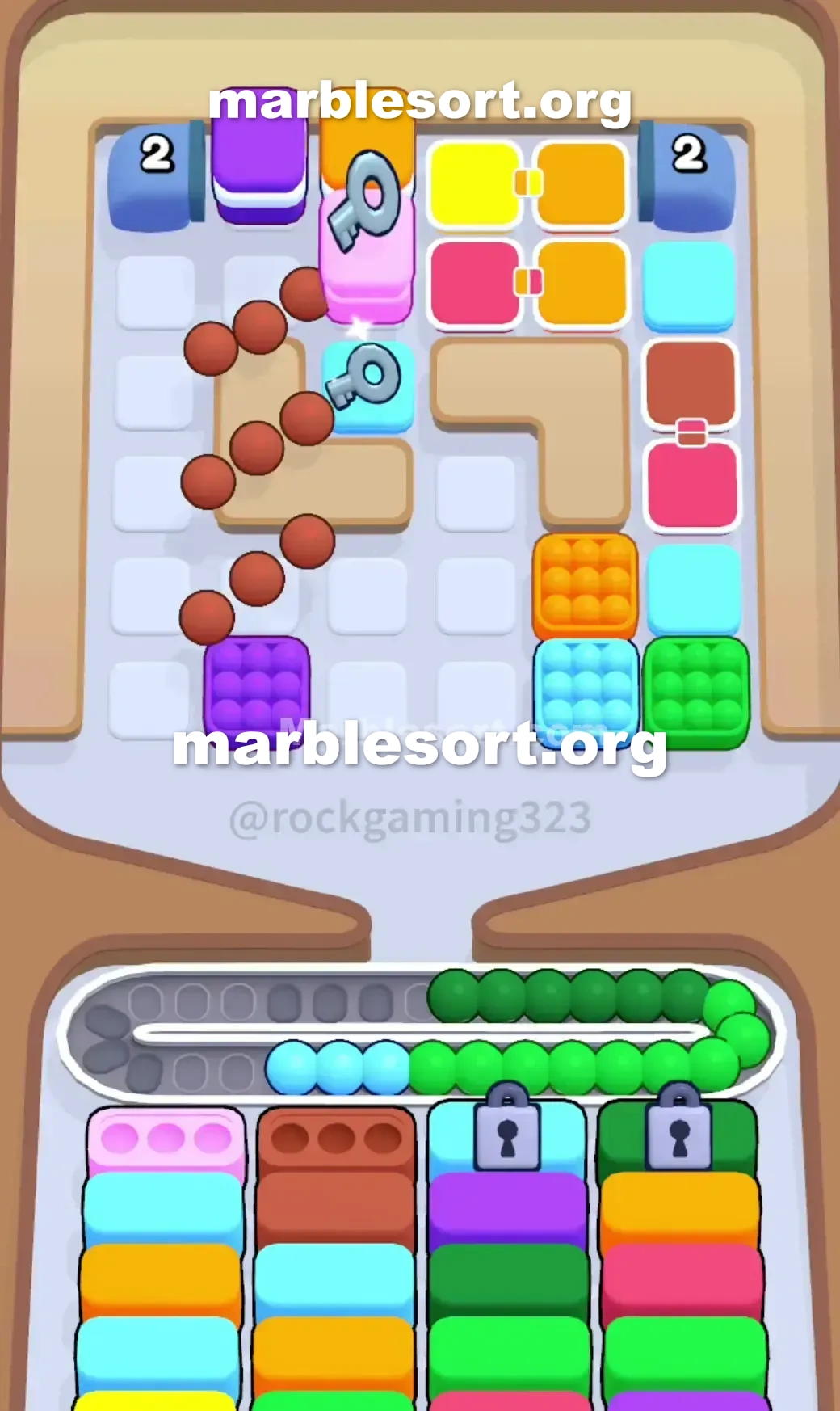 Marble Sort Level 208 screenshot 2