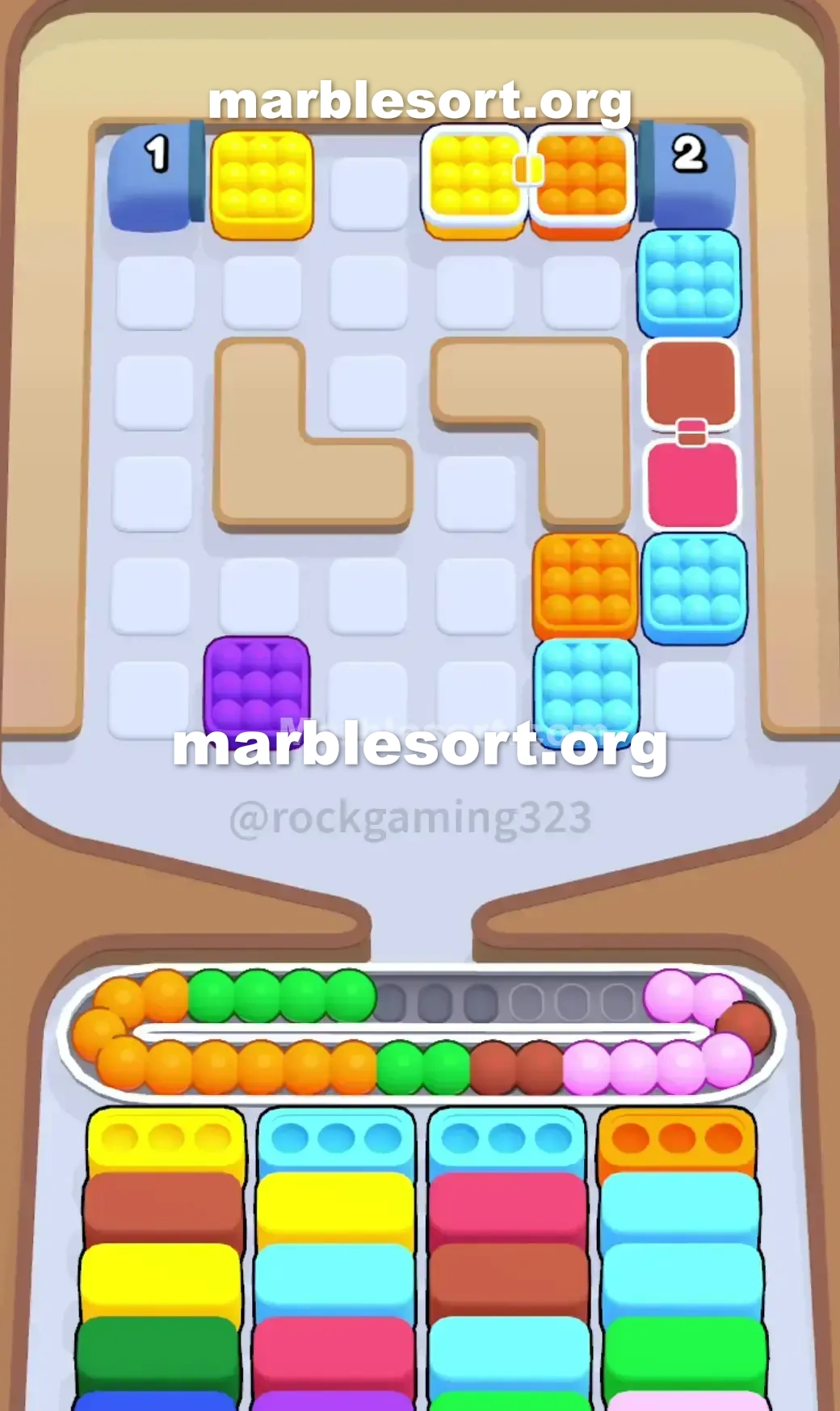 Marble Sort Level 208 screenshot 3