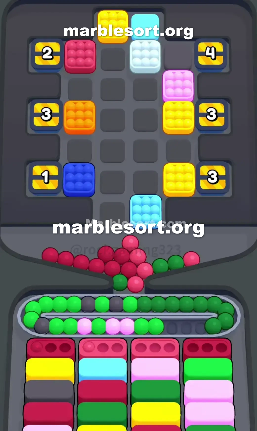 Marble Sort Level 210 screenshot 2