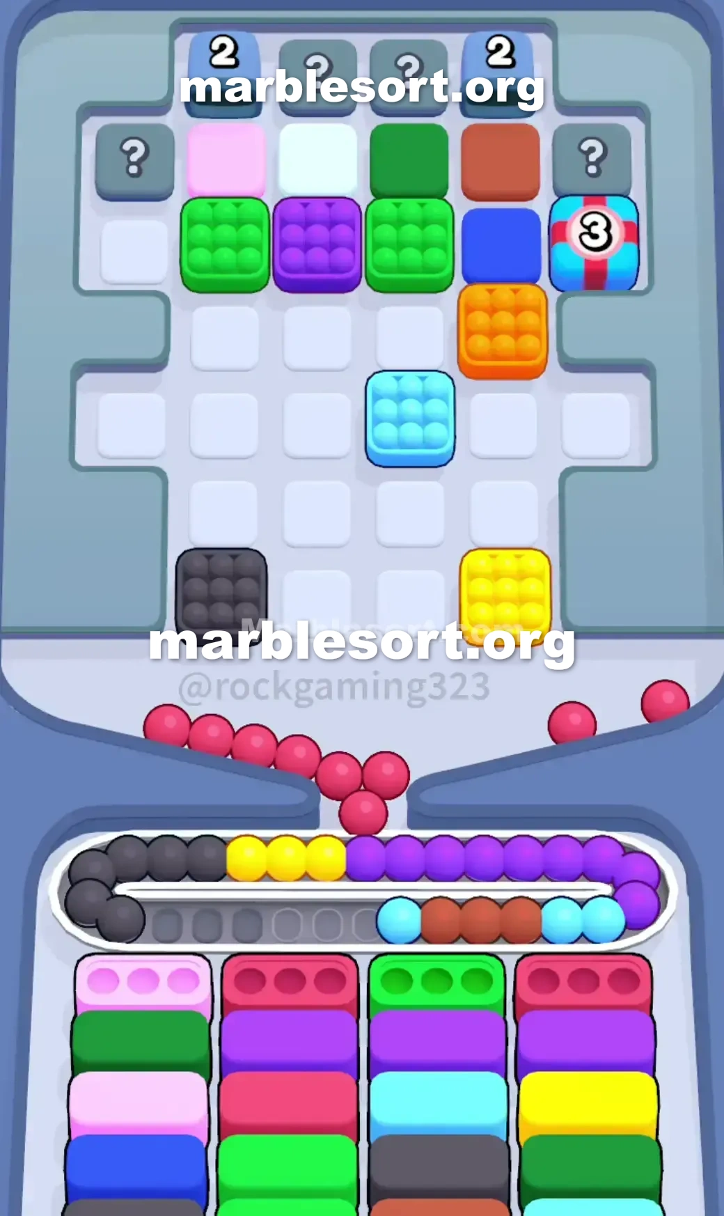 Marble Sort Level 233 screenshot 2