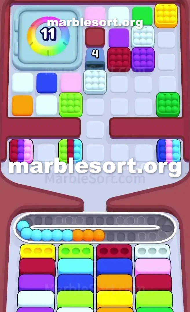Marble Sort Level 376 screenshot 2