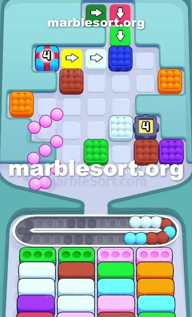 Marble Sort Level 498 screenshot 2