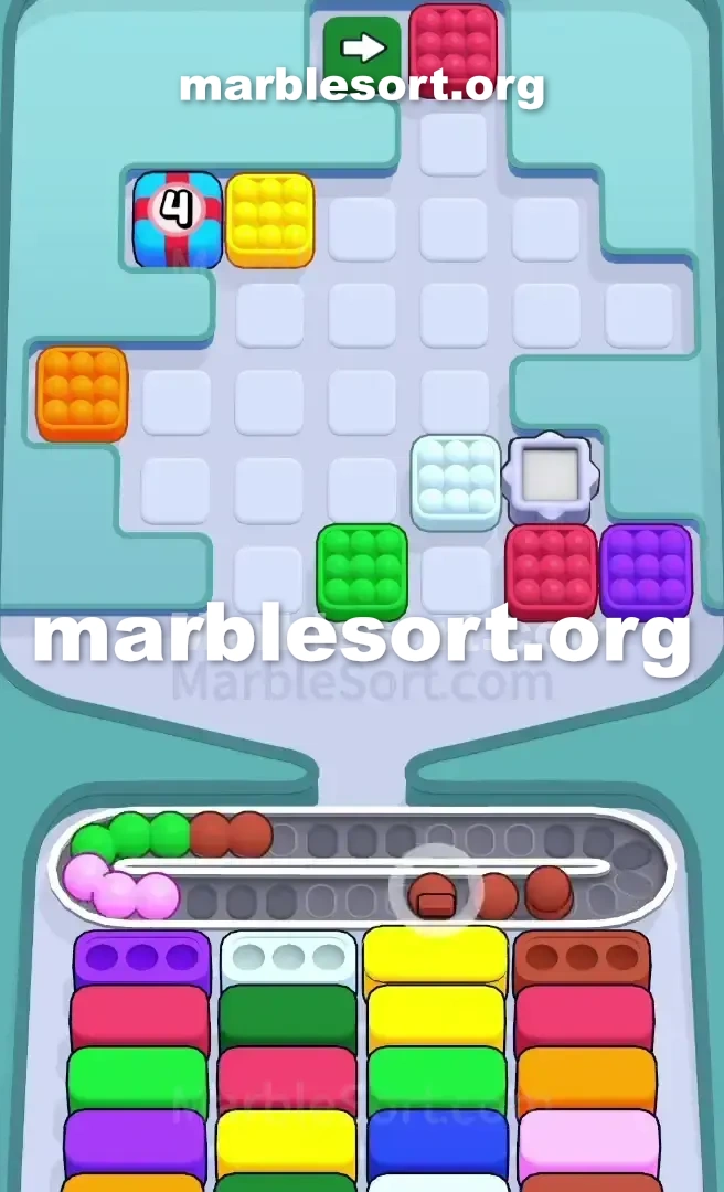 Marble Sort Level 498 screenshot 3