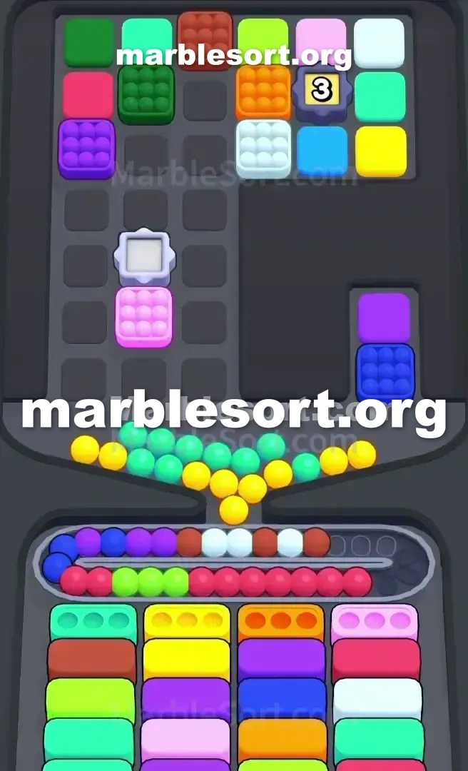 Marble Sort Level 607 screenshot 2