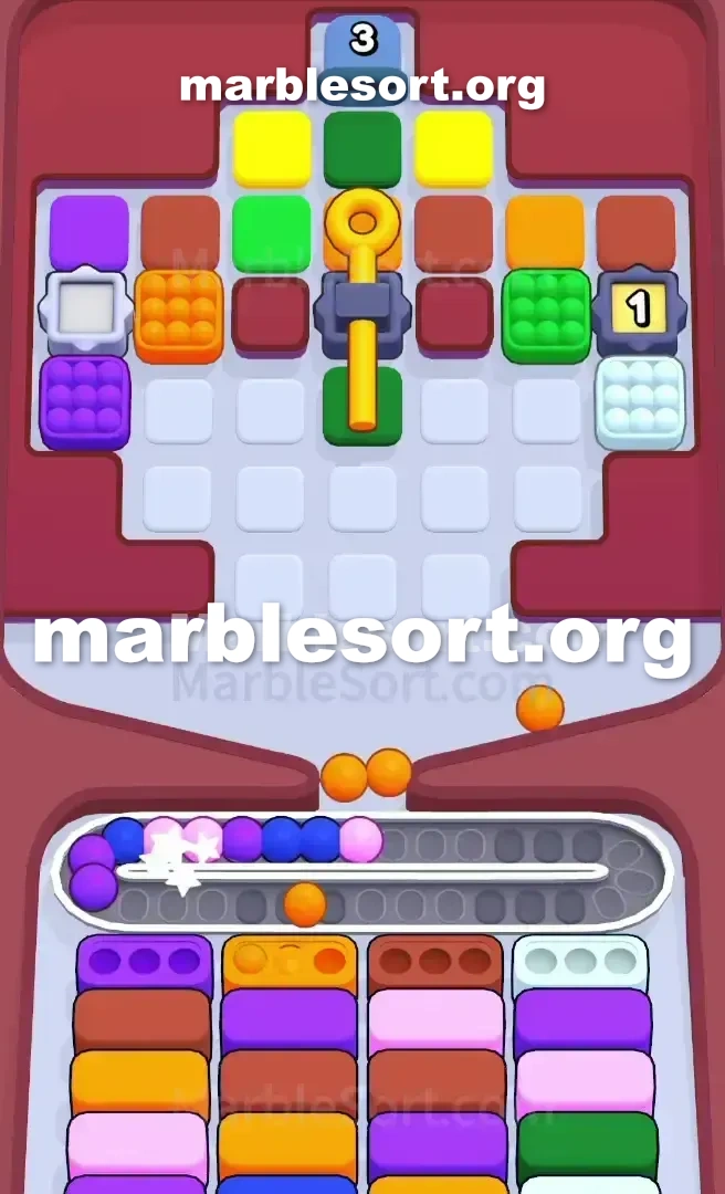 Marble Sort Level 608 screenshot 2