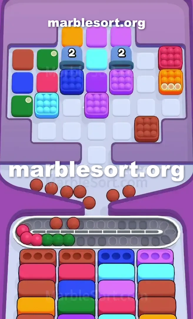 Marble Sort Level 628 screenshot 2