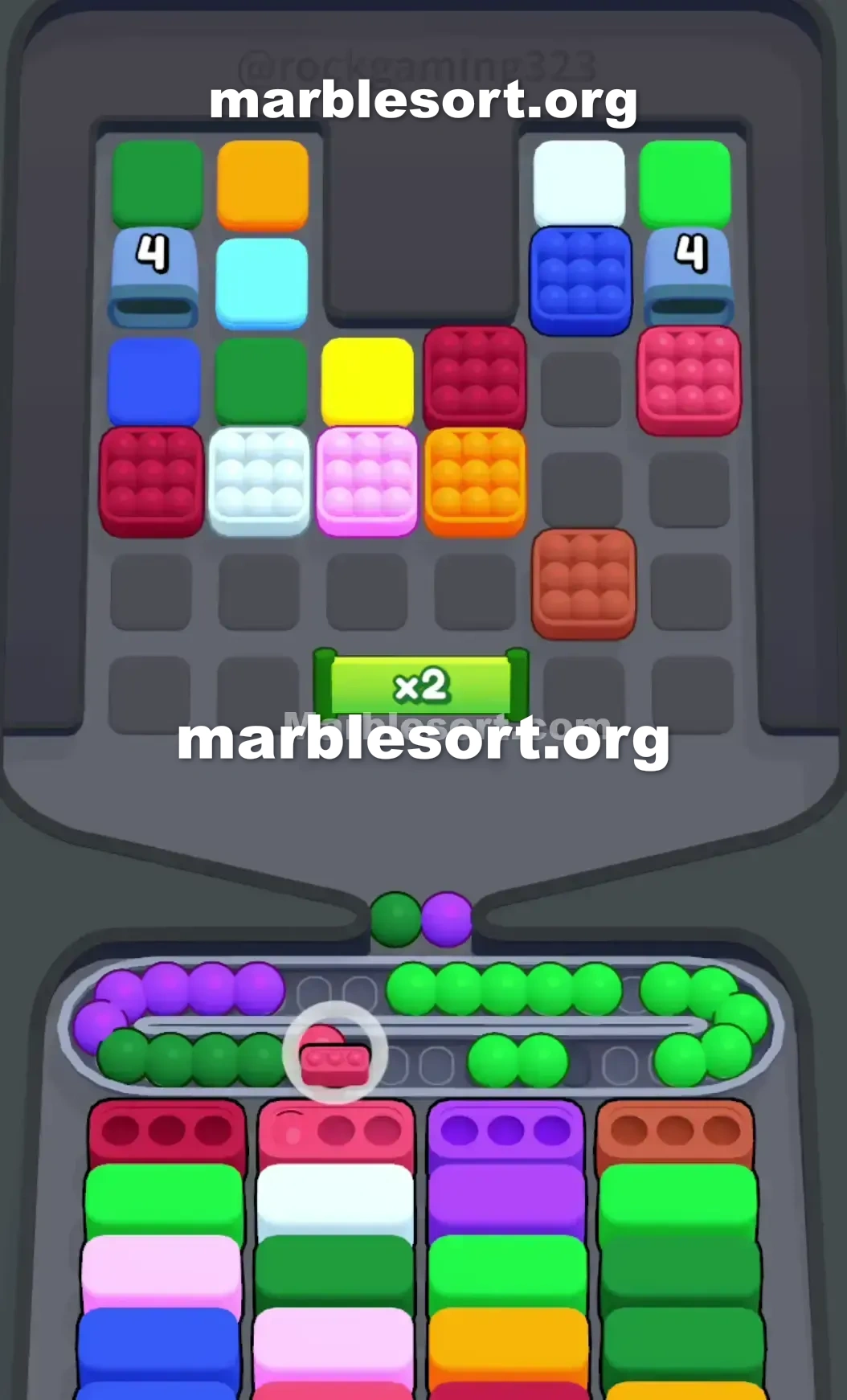 Marble Sort Level 74 screenshot 2