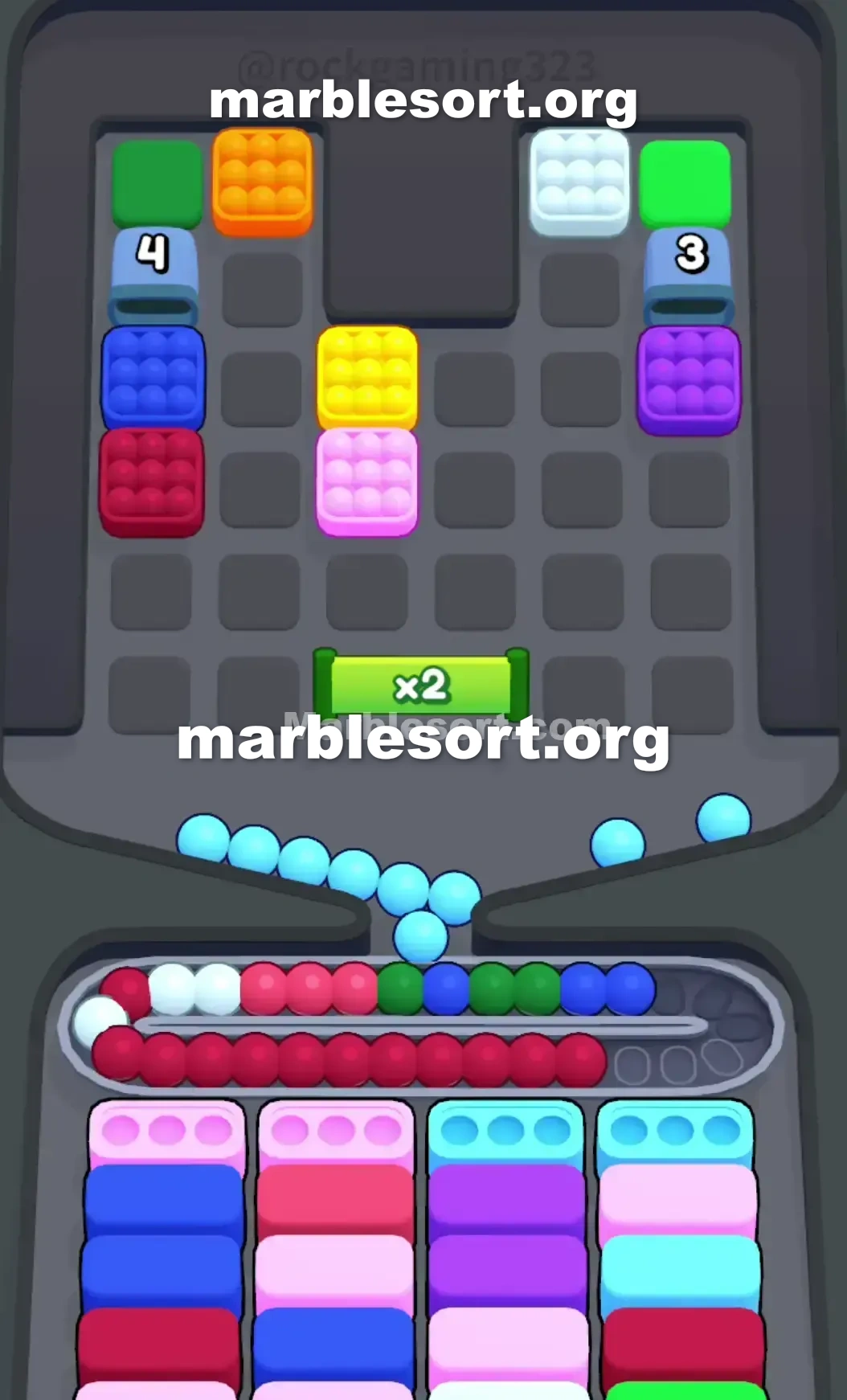 Marble Sort Level 74 screenshot 3