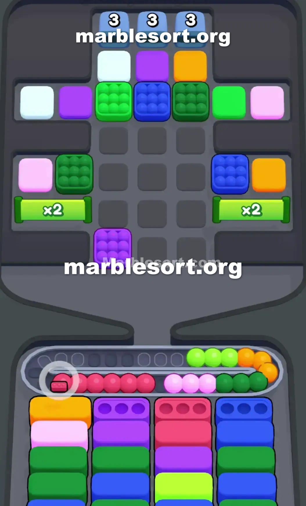 Marble Sort Level 77 screenshot 2