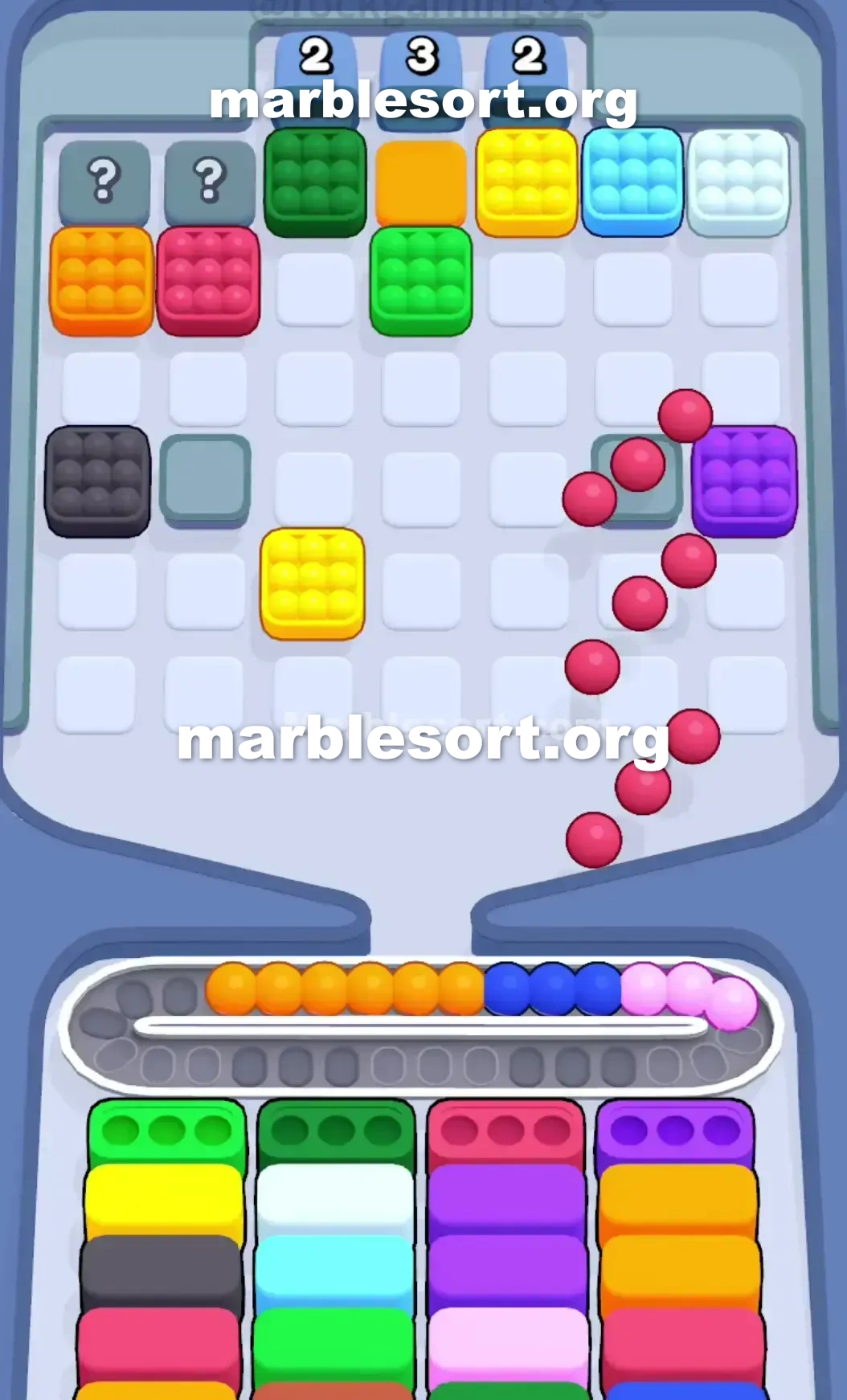Marble Sort Level 86 screenshot 3