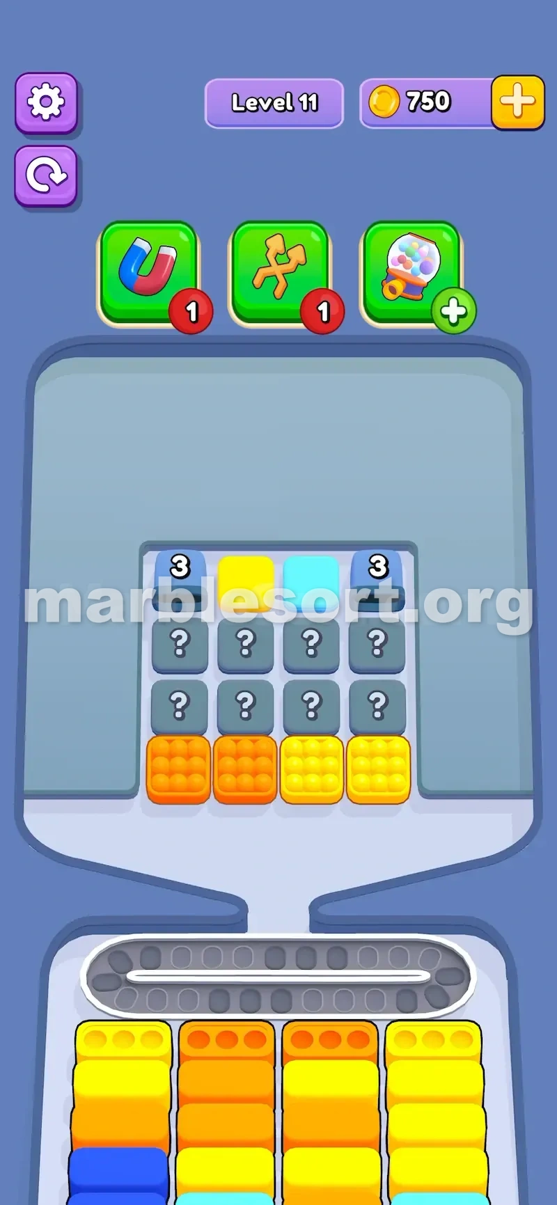 Blocking a covered slot
